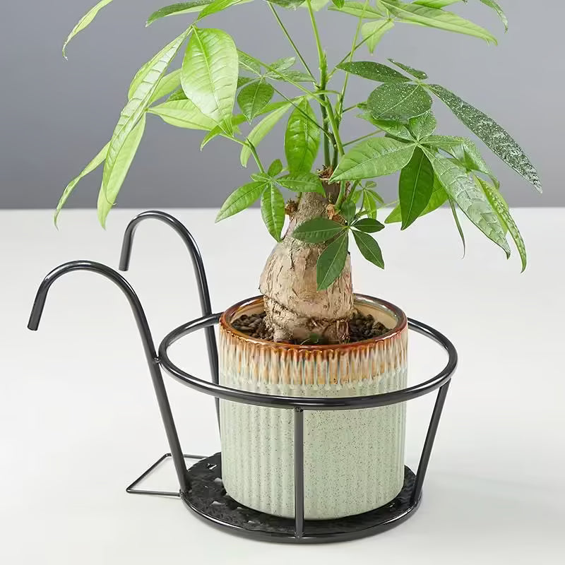 Iron Hanging Flower Basket – Balcony & Fence Plant Holder