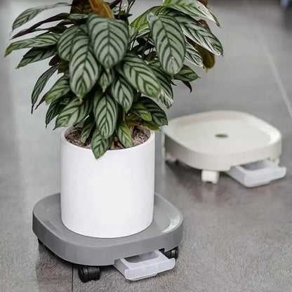 Flower Pot Base with Roller Wheels