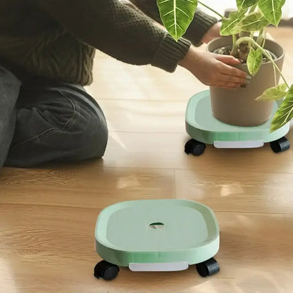 Flower Pot Base with Roller Wheels